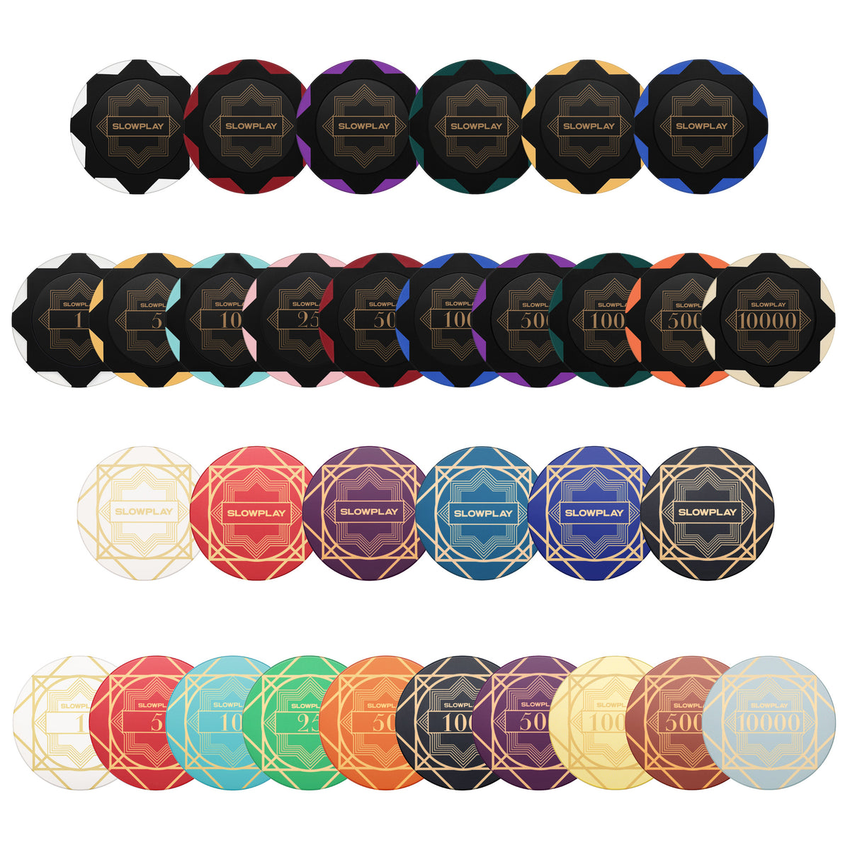 SLOWPLAYポーカーチップサンプルセット｜SLOWPLAY