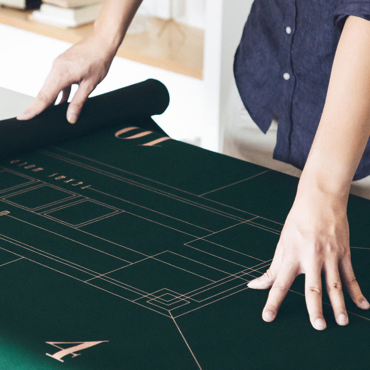 SLOWPLAY 120x70cm Texas Hold'em pokermat | Draagbaar SLOWPLAY 120x70cm Texas Hold'em pokermat | Draagbaar