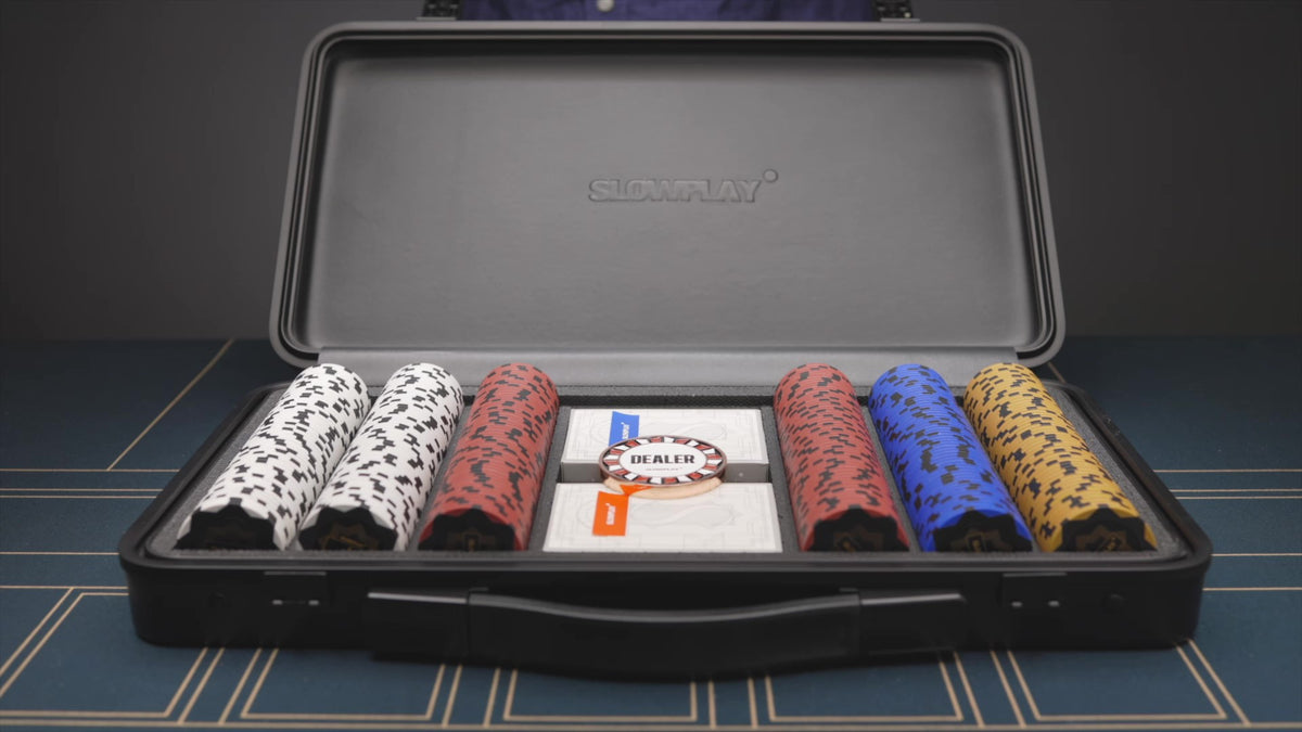 600 Showdown Poker Chip Set in an Aluminum Case, CPSD-600ALC