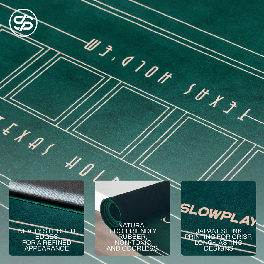 SLOWPLAY Nash Poker Mat | Poker Table Top