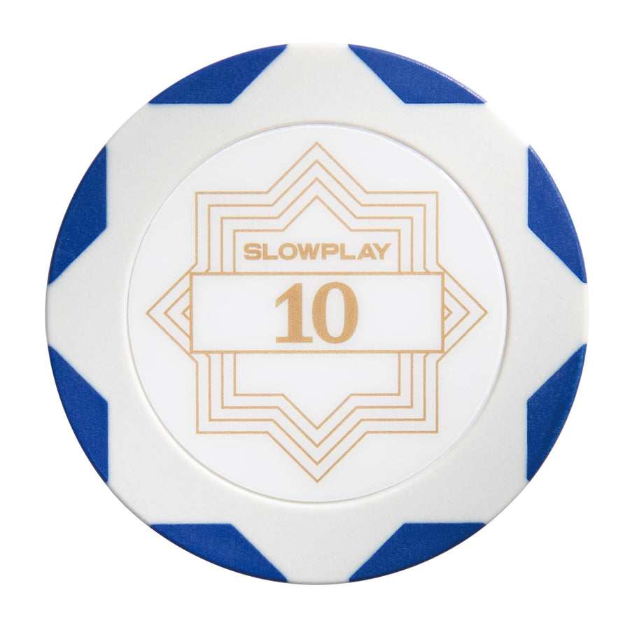 SLOWPLAY Nash Clay Poker Chips | White Gold Edition