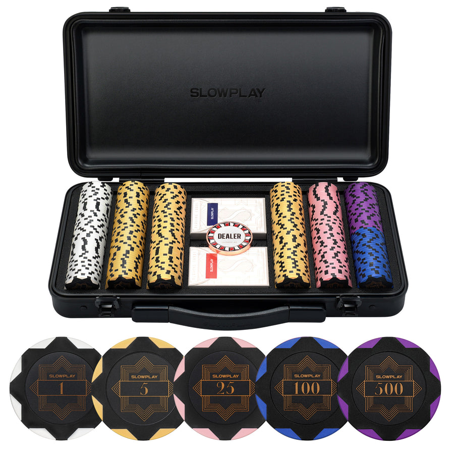 Nash Clay Poker Chip Set-Black Gold Edition