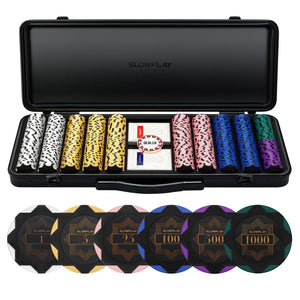 Nash Clay Poker Chip Set-Black Gold Edition