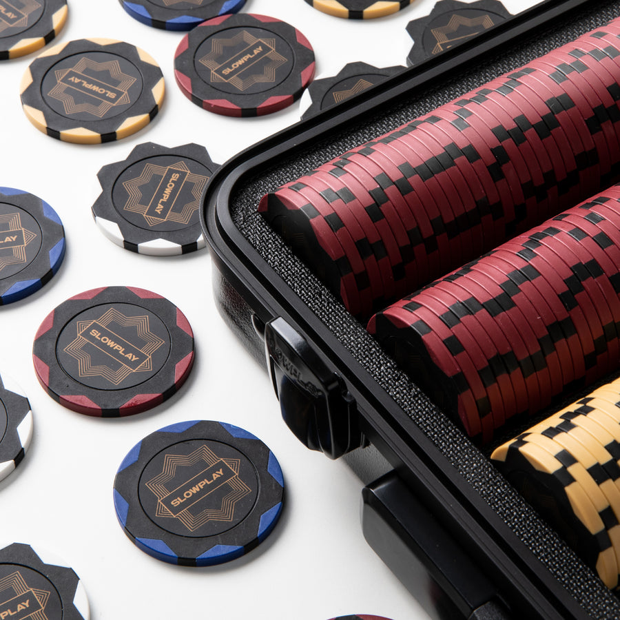 SLOWPLAY Nash ポーカー チップセット 300枚 バリュー表記あり Nashクレイポーカーチップセット｜今すぐ購入