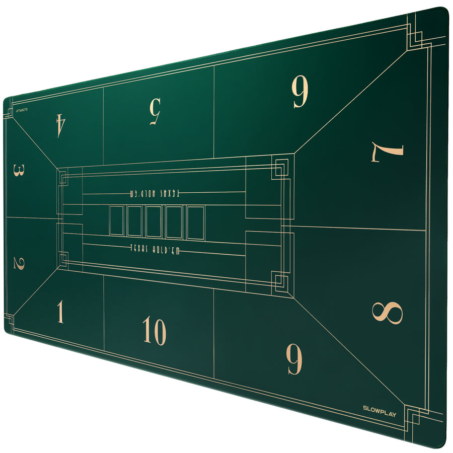 SLOW PLAY ポーカーマット90*180 SLOWPLAY Godel ポーカーマット 180x90cm ブラック＆シャンパン