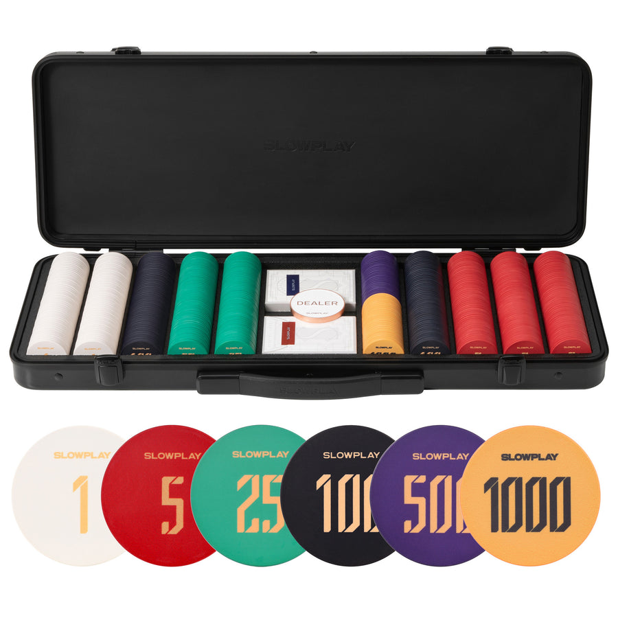 SLOWPLAY Godel Lot de 50 jetons de Poker en Argile Composite SLOWPLAY Godel Lot de 50 jetons de Poker en Argile Composite