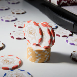 SLOWPLAY Nash Clay Poker Set | White Gold Edition