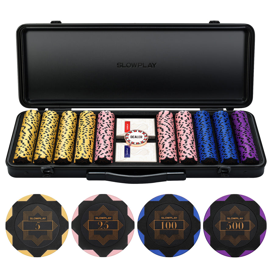 Nash Clay Poker Chip Set-Black Gold Edition