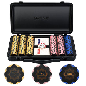 Nash Clay Poker Chip Set-Black Gold Edition