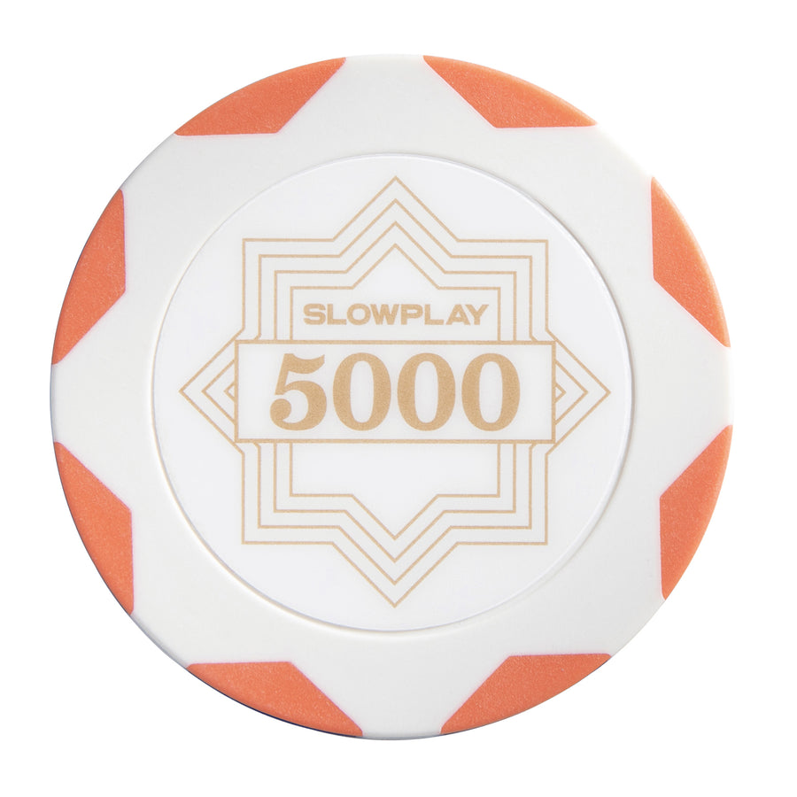 SLOWPLAY Nash Clay Poker Chips | White Gold Edition