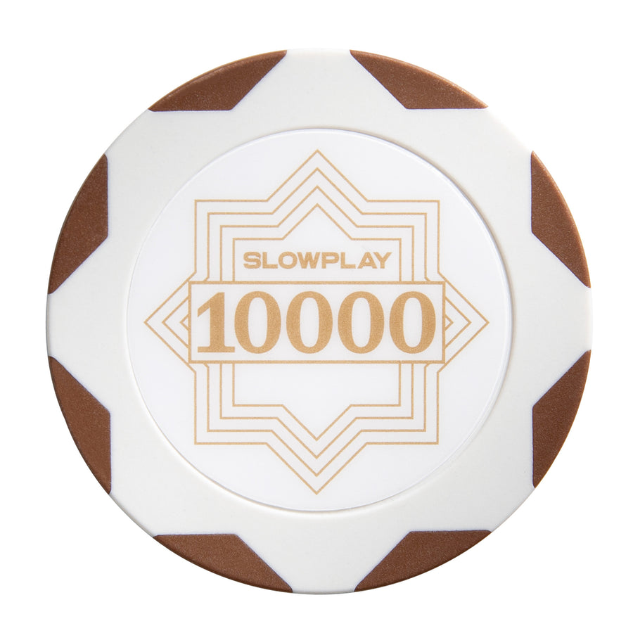SLOWPLAY Nash Clay Poker Chips | White Gold Edition