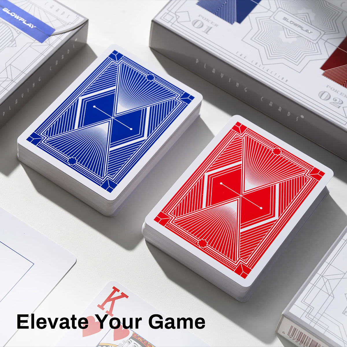 Premium Plastic Playing Cards | Red & Blue Card Set – SLOWPLAY