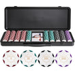 Load image into Gallery viewer, Nash Clay Poker Chip Set - White Gold Edition- 500 PCS-Numbered- Core Set
