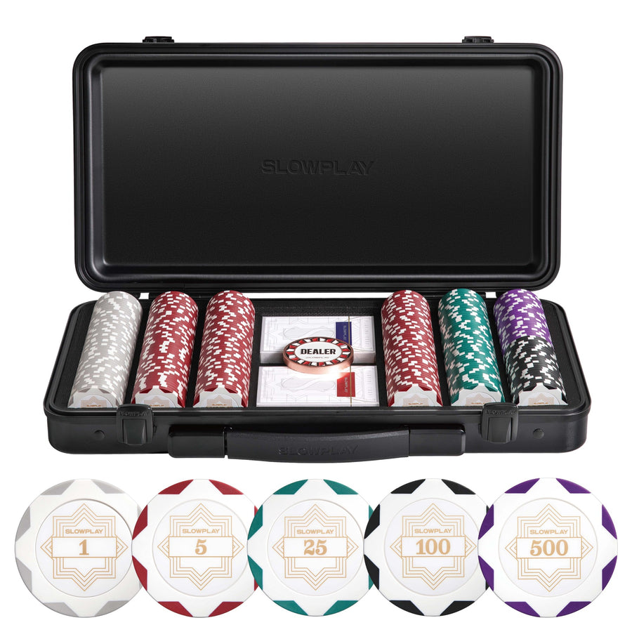 Nash Clay Poker Chip Set | White Gold Edition | New Release – SLOWPLAY
