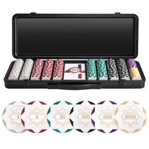 Nash Clay Poker Chip Set - White Gold Edition