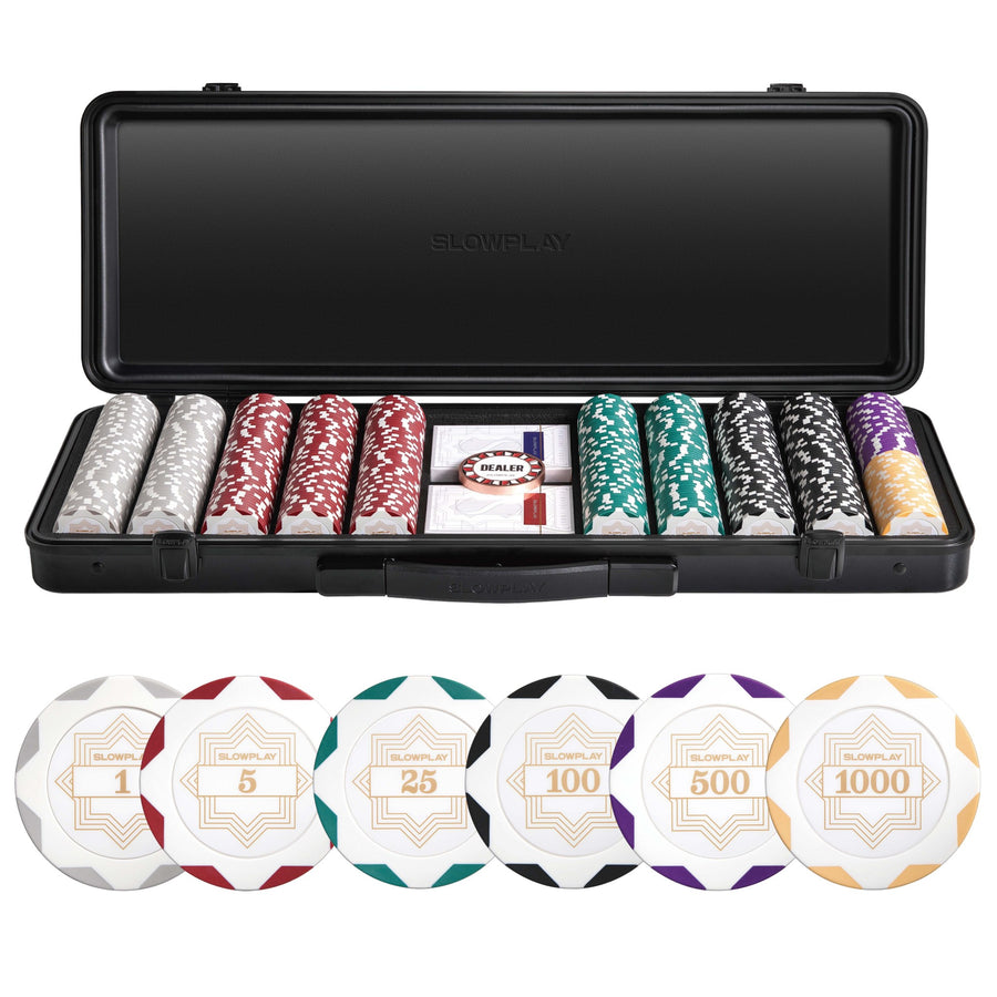 Nash Clay Poker Chip Set | White Gold Edition | New Release – SLOWPLAY