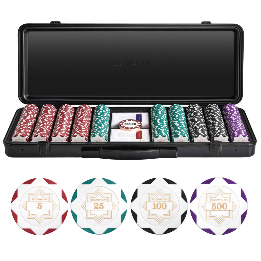 Nash Clay Poker Chip Set | White Gold Edition | New Release – SLOWPLAY