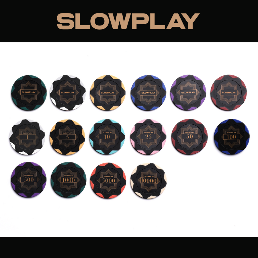 SLOWPLAY ポーカーチップ240枚 SLOWPLAYポーカーチップサンプルセット|SLOWPLAY